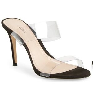 Schutz | Ariella Heels - Black/ transparent vinyl